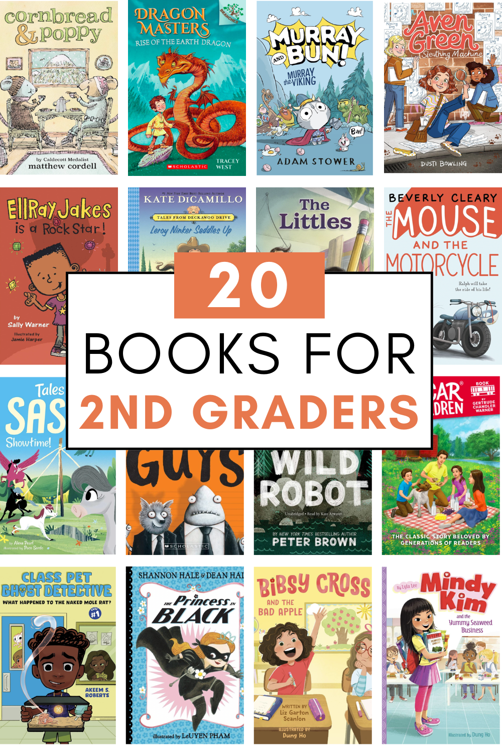20 book chapters for 2nd graders